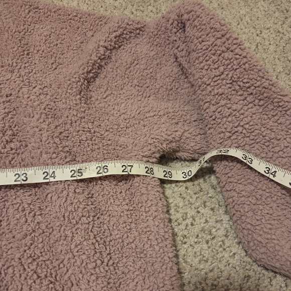 Natural Life Oversized Fleece Blanket Hoodie Sweatshirt Kangaroo Pocket Pink - Picture 8 of 10